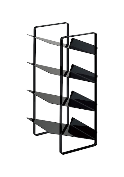 Tower Şişe Rafı Siyah Çelik Minimalist Tasarım 20 X 20 5 X 40 Cm Uxgxy