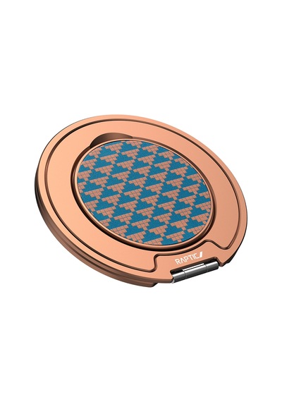 Raptic Freeflow Destiny Serisi 360 Derece Dönebilen Magnetik Ring Stand Telefon Tutucu Gold-mavi