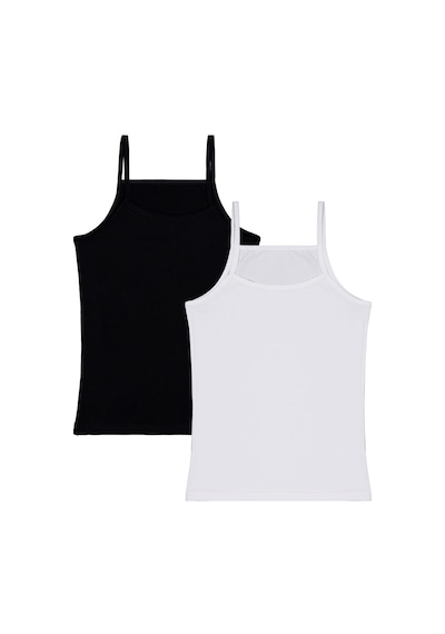Domi Kids Siyah-beyaz 2-8 Yaş Kız Çocuk 2'li Atlet