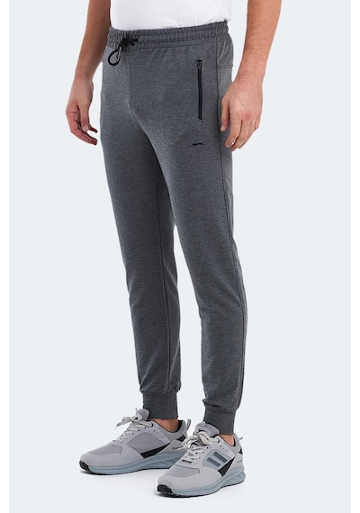 Slazenger Ofer In Erkek Fermuar Cepli Koyu Gri Eşofman Altı Koyu Gri