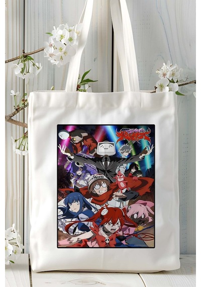 Art Hediye Mahou Shoujo Magical Destroyers Baskılı Bez Omuz Çantası Kişiye Özel Model 3 Çok Renkli