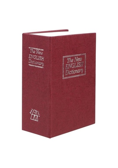 Mobgift Kitap Görünümlü Anahtarlı Gizli Kasa Kumbara Bordo