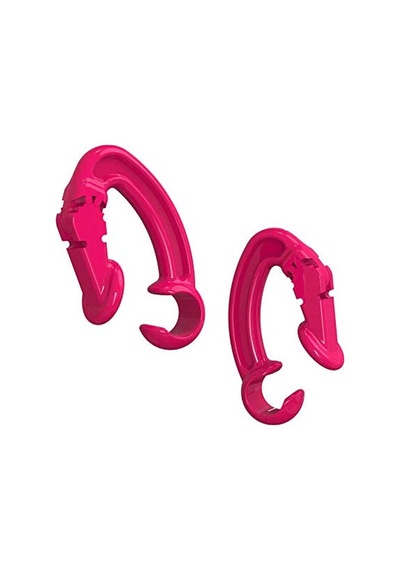 Apple Airpods 1. / 2. Nesil Pro Frebuds 3 Kulaklık Tutucu Aparat Pembe Koyu