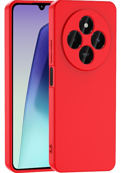 Xiaomi Redmi 14c 4g Uyumlu Zore Mara Lansman Kapak-kırmızı Kirmizi