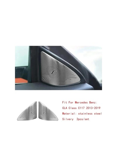 Mercedes W117 Burmester Hoparlör Kapakları 4 Parça 2013-2019 Krom Kapak