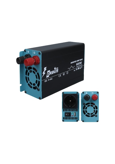 Orbus Orb600m Dc 12v 220v Ac 600w 1200w Modified Sinus Sine Wave Inverter