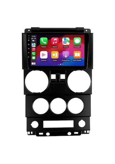 Jeep Rubicon 2008-2010 Android Multimedya Carplay Android Auto Navigasyon Kameralı 8gb Ram 64gb 9"