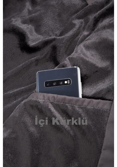 Famoda Kürklü Su Ve Rüzgar Geçirmez Haki Softshell Kışlık Erkek Mont Haki