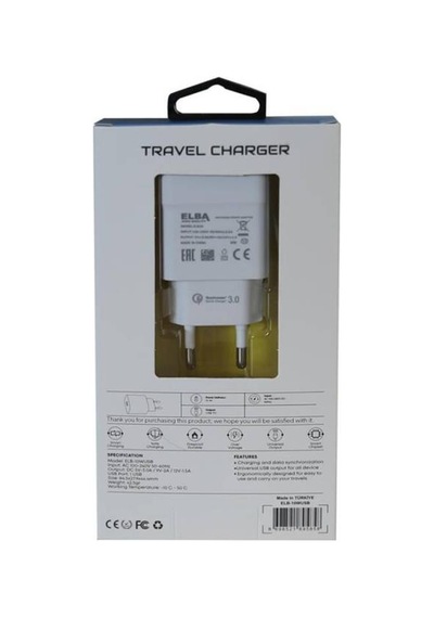 Elba Elb10 10w 3.0a Hızlı Şarj Akıllı Koruma Usb Ev Şarj Cihazı
