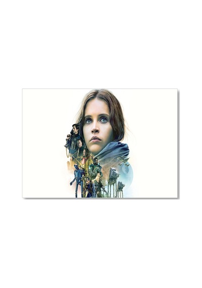 Cakasepetim Star Wars Rogue One Felicity Jones Ahşap Mdf Tablo
