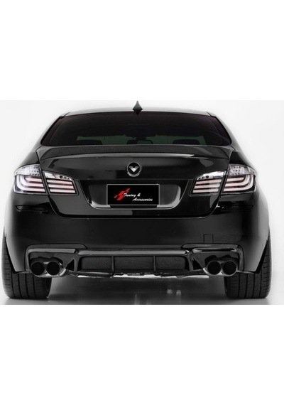 Bmw F10 2010-2017 Vorstainer Sağ Sol Çift Çıkış Difüzör Parlak
