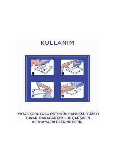 Moly Yatak Koruyucu Örtü 60x90 Cm 120'li