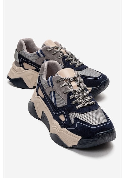 Fleur Lacivert Süet Kadın Sneaker Lacivert