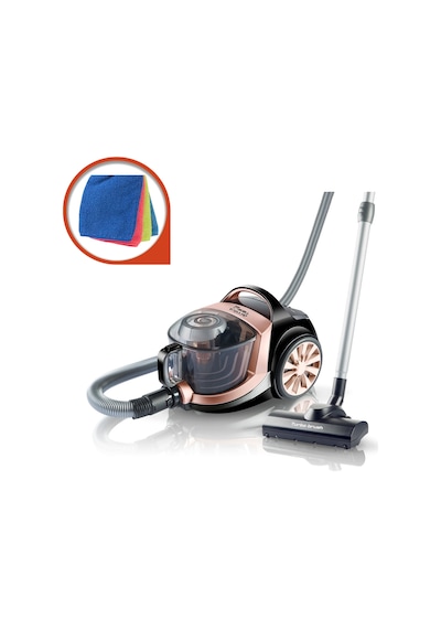 Arnica Tesla Premium ET14300 750 W Toz Torbasız Elektrikli Süpürge + Silpak Mikrofiber Bez 8'li