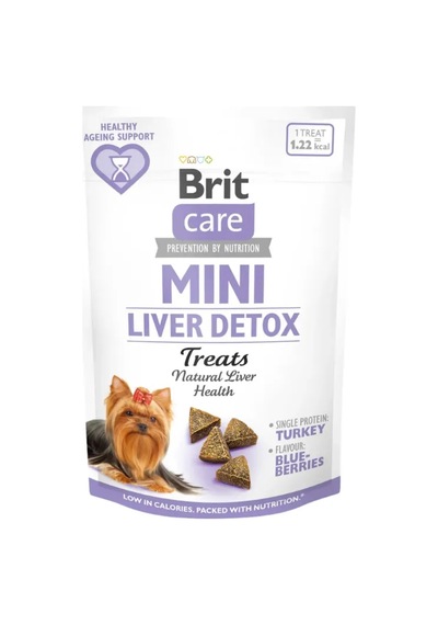 Brit Care Mini Treats Liver Detox Hindili Yarı Nemli Küçük Irk Köpek Ödül Maması