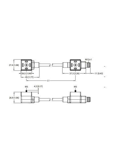 Turck 6606642 Vas22-s80e-0,15-das22-s-fs5.43-2/txl Bağlantı Aksesuarları