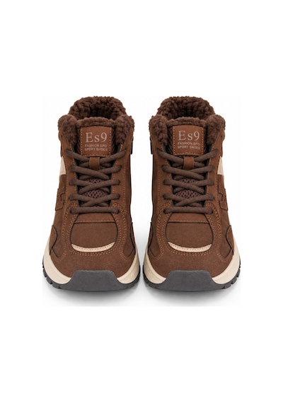 Muggo Nortex Kürklü Fermuarlı Kalın Taban Bağcıklı Kışlık Kadın Sneaker Bot Kahverengi Muggo Nortex Kürklü Fermuarlı Kalın Taban Bağcıklı Kışlık Kadın Sneaker Bot Kahverengi
