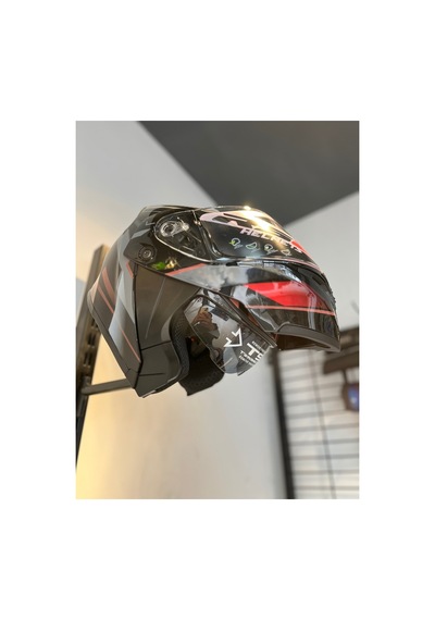 Rs2 Çene Açılır Güneş Vizörlü Kask Kırmızı
