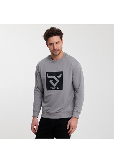 Twobull OSLO Erkek  Gri Sweatshirt