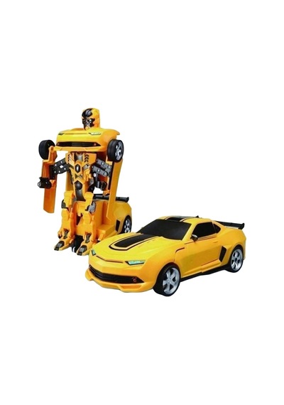 Kutulu Pilli Robota Dönüşen Araba Fw-2032 Sarı