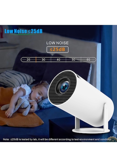 Hy300pro Mini Projektör Yatakhanesi 1280 720p Çözünürlük Dahili Android 11.0 Sistem Ot Düzeltme 0 -180 Projeksiyon Cihazı 57727027