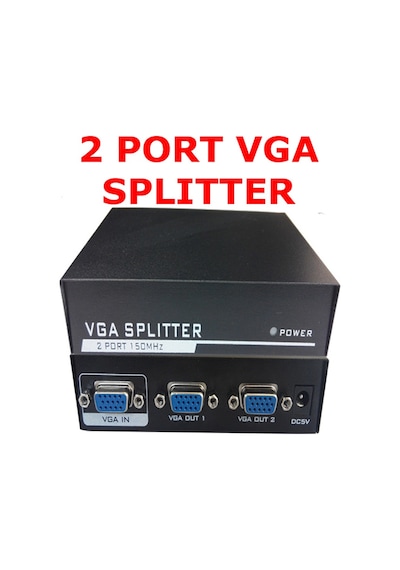 Vga Çoklayıcı Vga Splitter 2 Port Vga Video Splitter 1 İn 2 Out