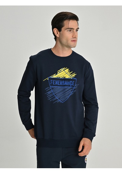 Fenerium Erkek Trıbun Brush Detaylı Sweat Fb Laci Yeni