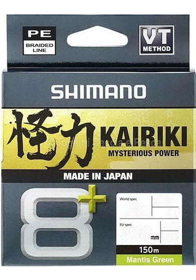 Shimano 24 Kairiki 8+ Plus 150m Mantis Green Örgü Misina 0,20 Mm - 16 Kg