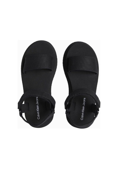 Calvin Klein Velcro Webbin Flat Terlik-7237 Siyah
