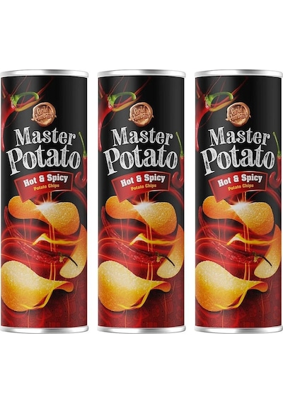 Master Potato Acılı & Baharatlı Cips 3 x 160 G