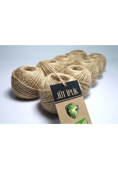 100 G Jüt İplik-10'lu Jüt İp , Hasır İp , Kırnap İp , Doğal İp , Çuval İp