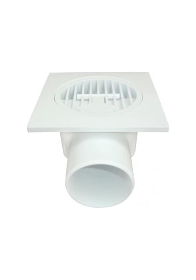 Mey İthalat Plastik Yer Süzgeci 10x10 Cm 50 Mm Yandan Çıkış Çok Renkli