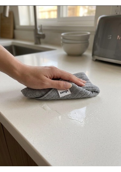 Çok Amaçlı Süper Emici Mikrofiber Temizlik Bezi 40 \times 40 Cm Gri