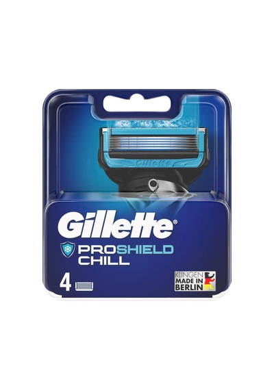 Proshield Chill Tıraş Bıçağı, Islak Tıraş Makinesi Erkekler İçin 4 Yedek Bıçak, 5 Kademeli Bıçak