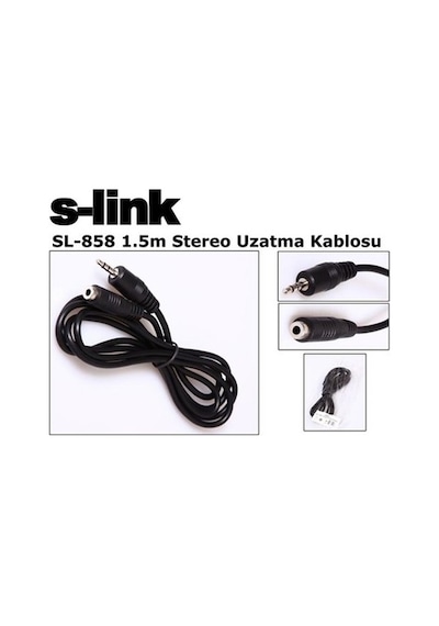 S'link Sl 858 1.5M Stereo Uzatma Kablosu