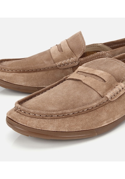 Hotiç Erkek Süet Deri Açık Kahverengi Comfort Loafer