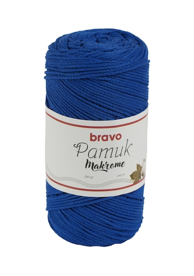Pamuk Makrome İplik 250 Gr 240 Metre Koton Renk Kodu: 601 Saks Mavisi