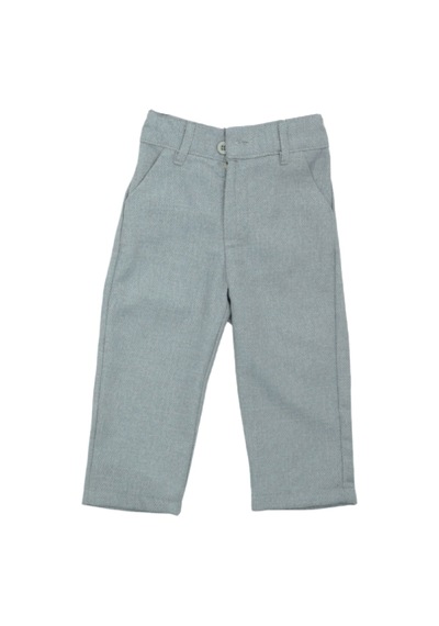Modanino Erkek Bebek 4'lü Takım Set Pantolon+gömlek+yelek+papyon 12389 Gri