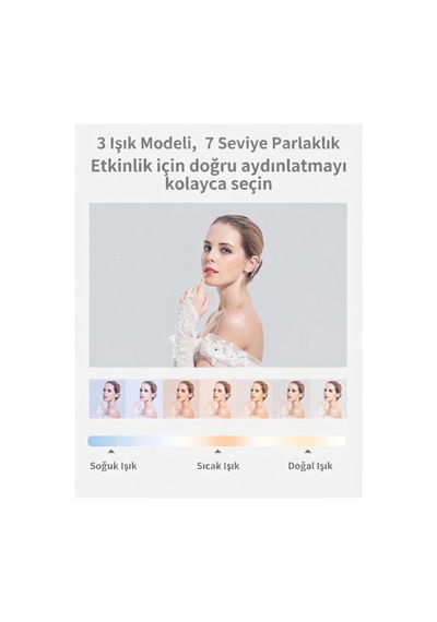 Hymark Canlı Yayın Braketi Çok Fonksiyonlu Led Işıklı 360 Derece Kumandalı Selfie Telefon Standı Çok Renkli