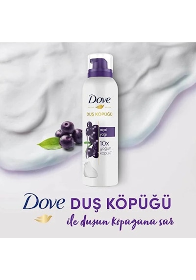 Dove Açai Yağı Duş Köpüğü 200 Ml X 3 Adet PKT.DOVE.041 Diğer