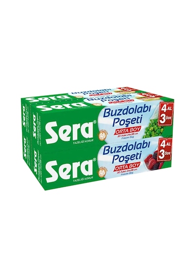 Sera Buzdolabı Poşeti Orta Boy 20 Li X 16 Adet