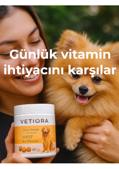 Köpekler İçin Multivitamin Güçlü Ve Tüyler İçin Çiğnenebilir Tablet, 150 Gr