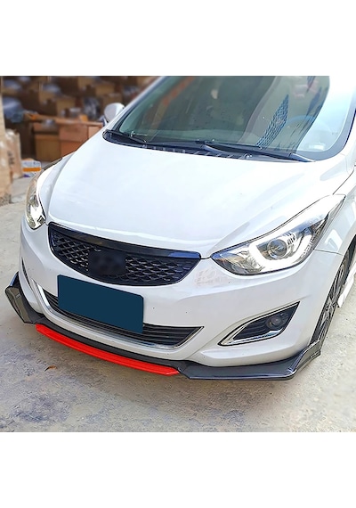 Hyundai Elantra Gri Renkli Ön Lip 4 Prç P.siyah Abs