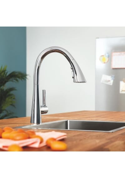 Grohe Eviye Bataryası Spiralli 2 Fonksiyonlu Zedra Krom- 32294002