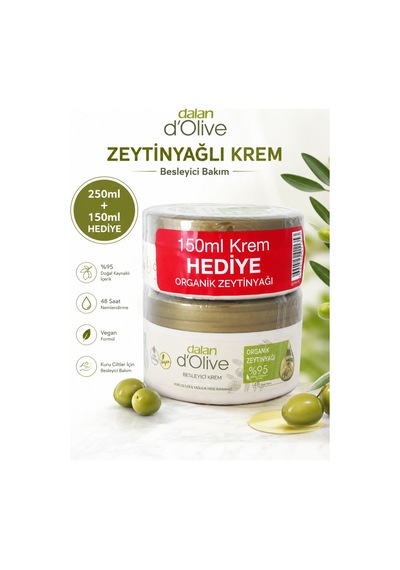 D'olive Yoğun Besleyici Bakım Kremi İkili Set