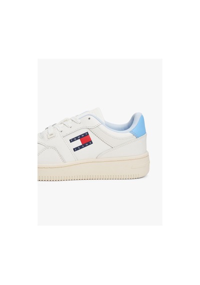 Tommy Hilfiger Kadın Retro Deri Basketbol Ayakkabısı-6101 Sugarplum Blue