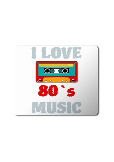 I Love 80s Music 80ler Müziğini Seviyorum Baskılı Mouse Pad Mousepad.jpg