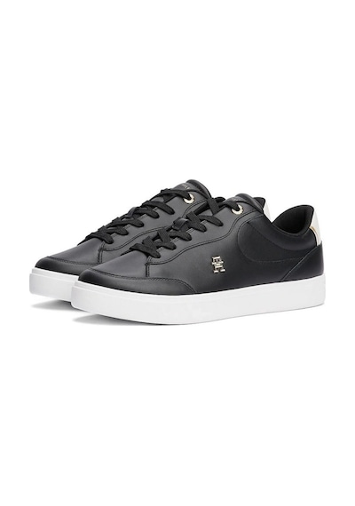 Tommy Hilfiger Kadın Essential Chic Court Sneaker Siyah Çok Renkli