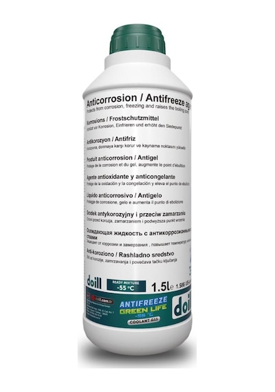 Doill -55 / -56 Derece Hazır Karışım 1.5 Litre Yeşil Antifriz - G11