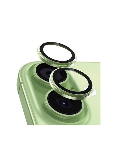 Apple iPhone Uyumlu 17 İle Uyumlu Kamera Lens Koruyucu Alüminyum Alaşım Çerçeveli Telefon Lensi Temperli Cam Koruma Parlak Yeşil Sku: Zeusb0hj3t5sxd -